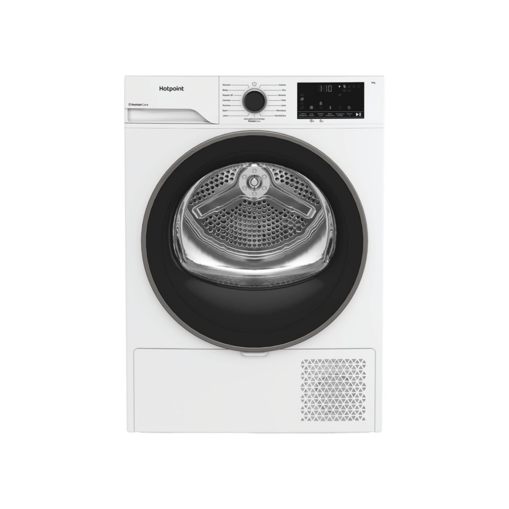 Asciugatrice Hotpoint HPT94DBSIT 9 Kg Pompa di Calore Classe C