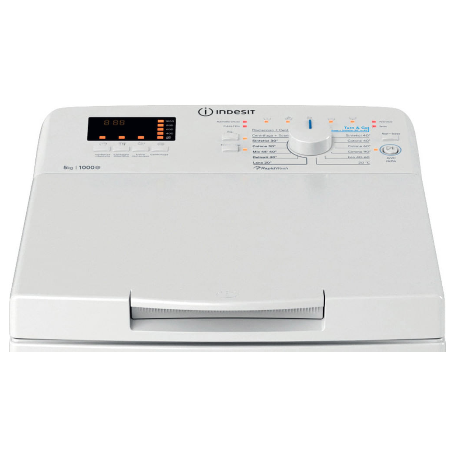 lavatrice Indesit BTWS50400IT/N carica dall'alto 5 kg 1000 giri