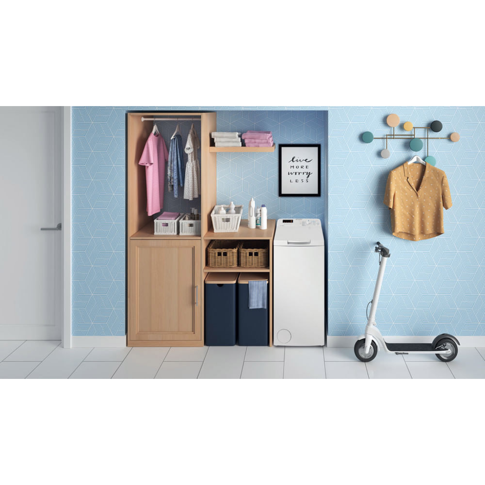Lavatrice carica dall'alto Indesit BTWS50400IT/N 5 Kg 1000 giri Classe C - immagine 3