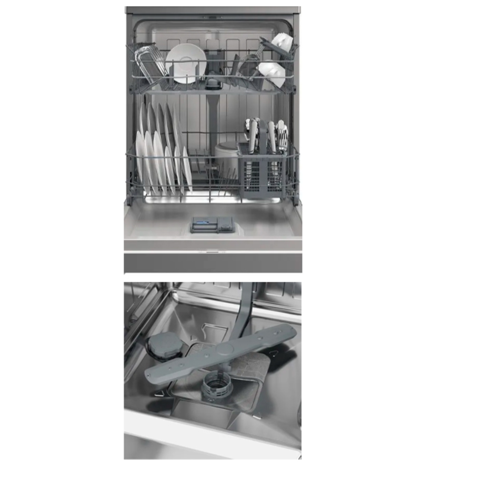 lavastoviglie Indesit IN2FE13DT9S 13 coperti classe E silver con Push and Go